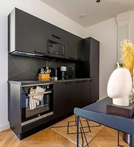 Elegant T2 Renove 4 Pers, Centre Nice, Climatise Appartement