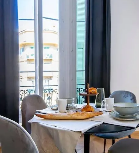 Elegant T2 Renove 4 Pers, Centre Nice, Climatise Nice